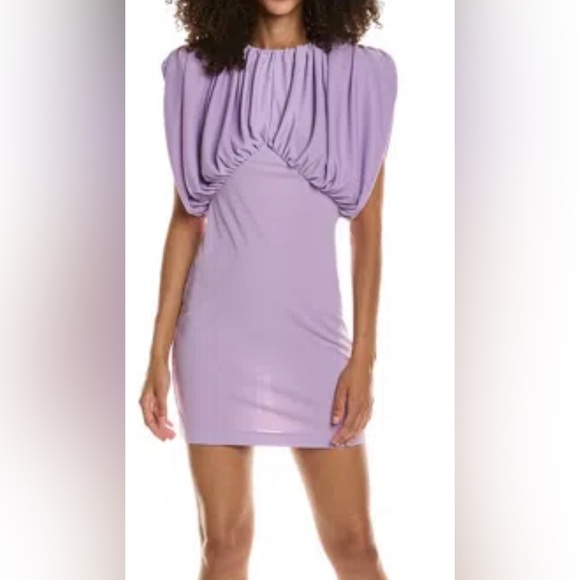 Retail $398 NWT RONNY KOBO Kelly Mini Dress In Purple Lavender Dress - Picture 1 of 7